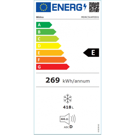 Midea MDRC564FEEE01 Οριζόντιος Καταψύκτης 418 Lt Συντήρηση & Κατάψυξη